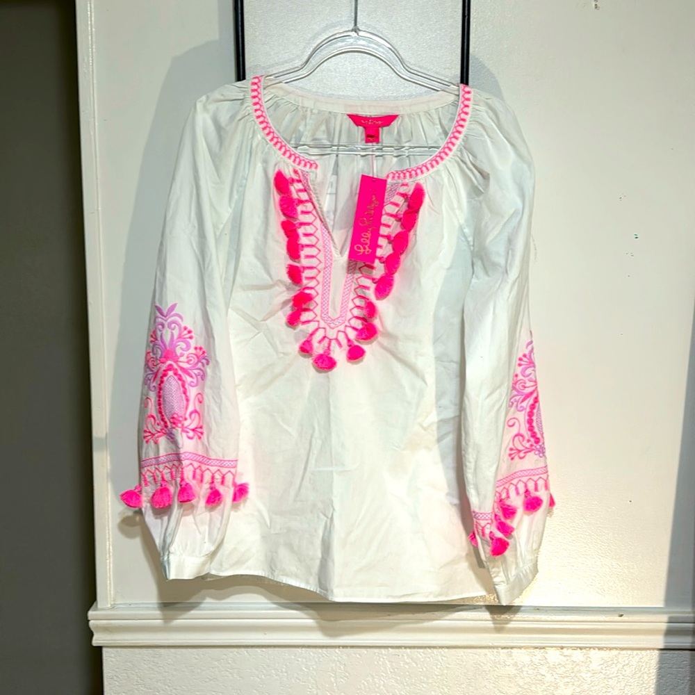 Lilly Pulitzer NWT tunic top long sleeve